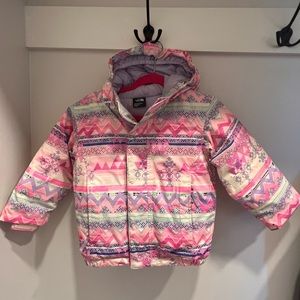 Girls 3t north face ski jacket